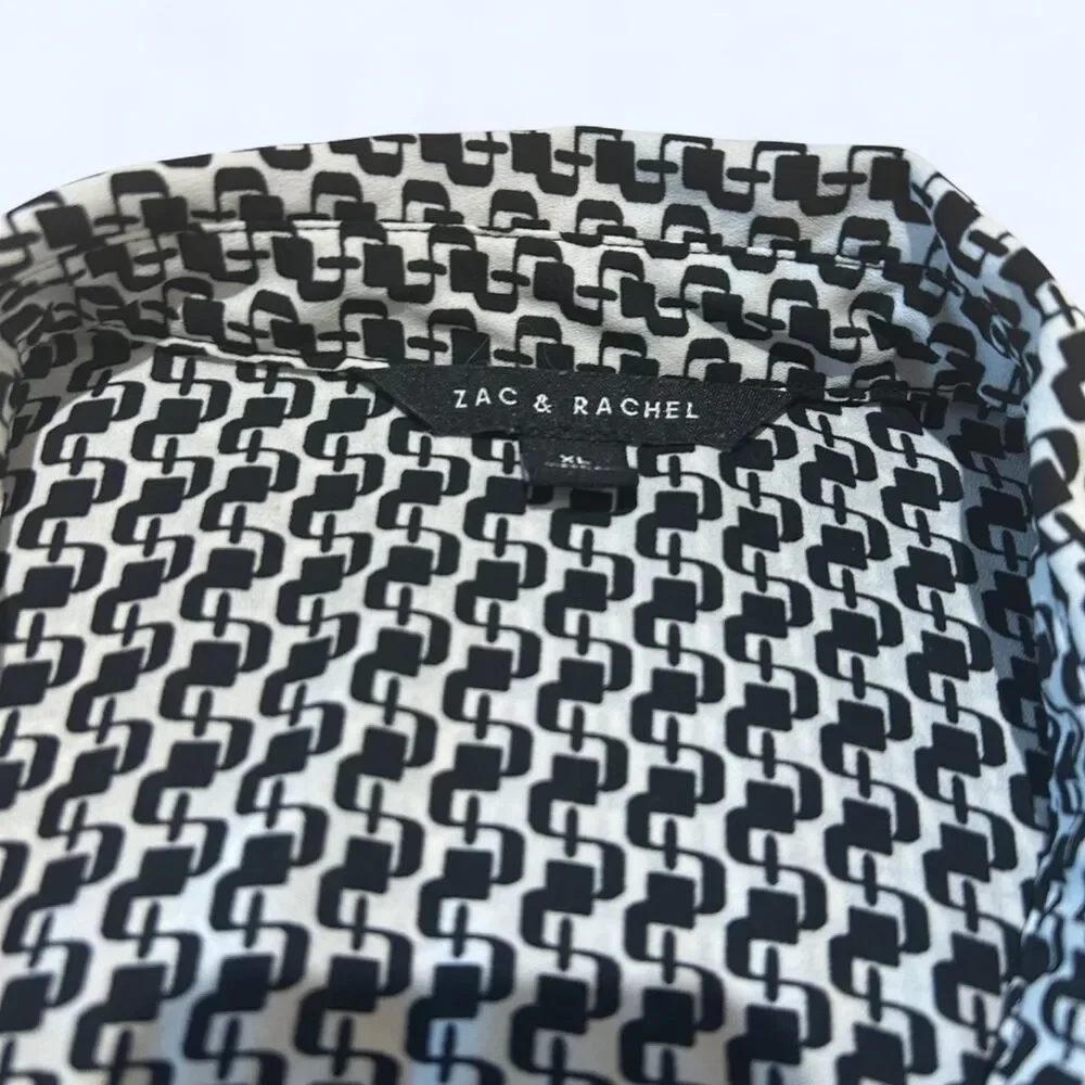 Houndstooth Women's Blouse - Picture 2 of 3